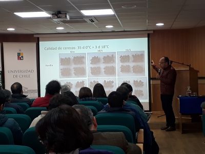 Dr. Víctor Escalona, Universidad de Chile, presenta los ensayos de la temporada en Postcosecha Cerezas