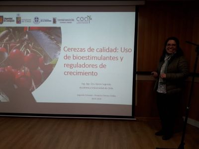 Dra. Karen Sagredo, Universidad de Chile, Directora del Proyecto PTEC de Sostenibilidad en Cerezo