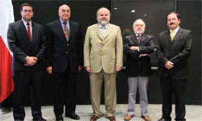 Profesores: Oscar Seguel, Antonio Lizana, Jorge Las Heras, Walter Luzio y Manuel Casanova