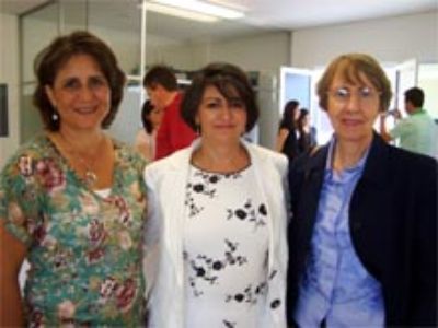 Dras. Paz Robert (U. de Chile), Myrna Abrajan (UAA) y Carmen Saenz (U. de Chile)