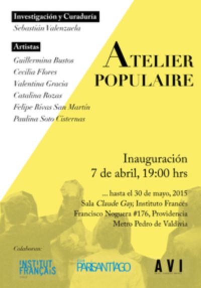 La muestra se inaugura el próximo martes 7 de abril, a las 19:00 horas, en la Sala Claude Gay del Instituto Francés de Chile.