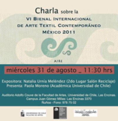 La charla se realizará, con entrada liberada, este 31 de agosto, a las 11:30 horas, en la Sala Adolfo Couve de la Facultad de Artes, y será presentada por Paola Moreno, académica del DAV.