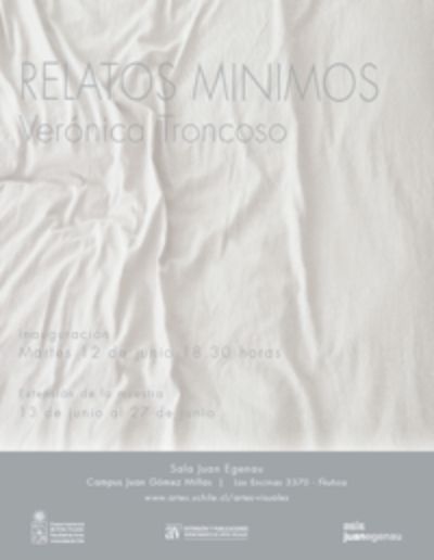 Con entrada liberada, "Relatos Mínimos" se inaugura este martes 12 de junio, a las 18:30 horas, en la Sala Juan Egenau.