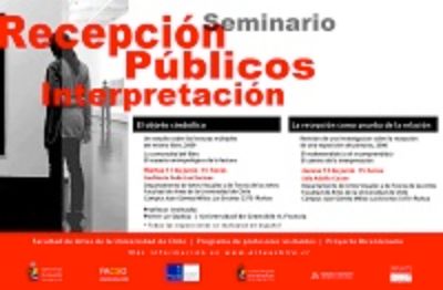 Seminario: "Recepción, públicos, interpretación" se desarrollará del 10 al 14 de junio.