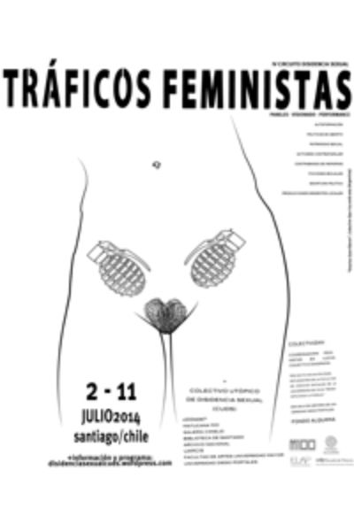 Afiche del circuito Tráficos Feministas