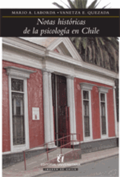 Portada del libro "Notas Históricas de la Psicología en Chile" editado por los profesores Laborda y Quezada. 