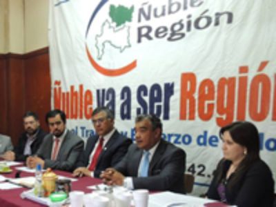 Hace tres semanas el Comité Ñuble Región presentó ante el Senado cuatro enmiendas presentó ante el Senado cuatro enmiendas, tres de ellas de contenido territorial y cambiar el nombre a Región del Ñubl