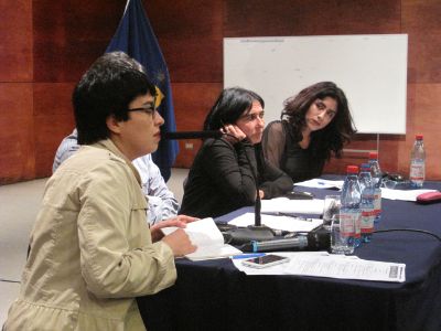 El panel sobre sueños e infancia contó con participación de la académica francesa Michele Benhaim.