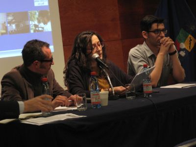 Profesor Esteban Radriszcz, Prof.Svenska Arensburg y el Prof. Gabriel Abarca expusieron resultados sobre estudio del malestar en los jóvenes chilenos.