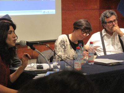 Panel sobre "Escrituras oníricas" contó con la participación de Alejandra Araya.