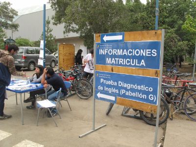 Durante el mes de Enero se realizó el proceso de matrículas de los estudiantes en el Campus Juan Gómez Millas de la Universidad de Chile.