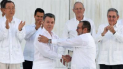 El lunes 26 de Septiembre se celebró la firma del Acuerdo de Paz entre el gobierno del Presidente Juan Manuel Santos y las FARC.
