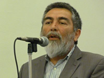 Octavio Gajardo, de la Unidad de Transversalidad Educativa de Ministerio de Educación, en el Seminario Internacional realizado en la U. de Chile.