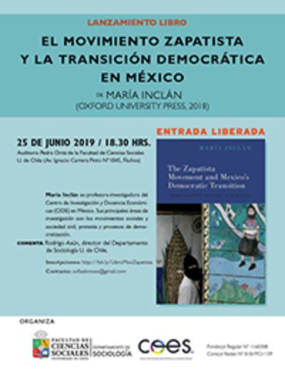 A 24 años de ese hito, la investigadora mexicana María Inclán presentó ¿El movimiento zapatista y la transición democrática de México", en la Facultad de Cs. Sociales el 25 de Junio.
