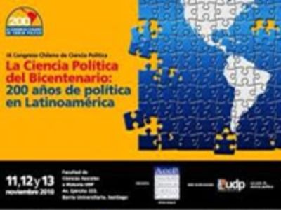 Afiche del IX Congreso Chileno de Ciencia Política