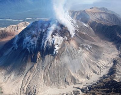 Sobrevuelo volcán (foto portal Terra)