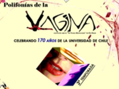 Parte del Afiche de Obra de Teatro 'Polifonías de la Vagina' protagonizada por funcionarias y sociólogas de la FACSO.