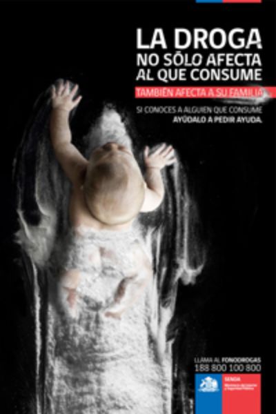 Publicidad SENDA de prevención del consumo de drogas en Chile año 2012.