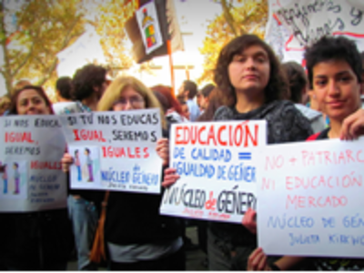 En la marcha por la educación, la consigna fue igualdad en el sistema educativo.