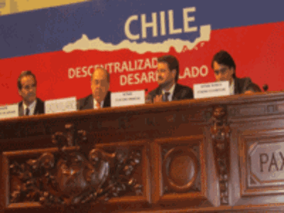 Los candidatos Andrés Allamanda, Claudio Orrego y Marco Enríquez Ominami.