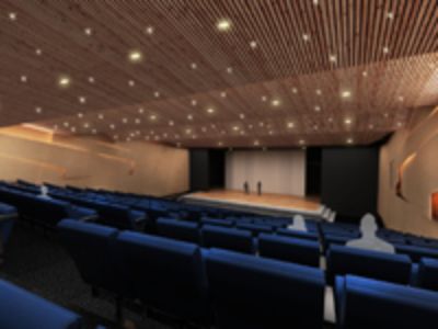 El edificio contará con un teatro-auditorio para 299 personas 