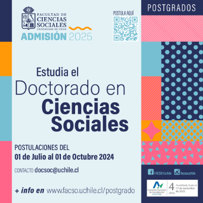 Afiche Doctorado en Ciencias Sociales Admisión 2025