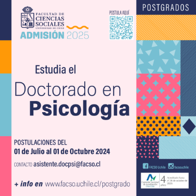 Afiche Doctorado en Psicología Admisión 2025