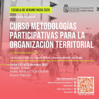 Metodologías participativas para la organización territorial