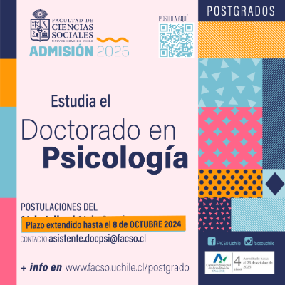 Afiche Doctorado en Psicología Admisión 2025