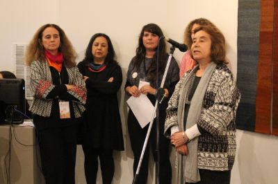 La Decana Marcela Pizzi estuvo presente en la inauguración del Congreso junto a otros académicos y autoridades de la FAU y Universidad Católica.