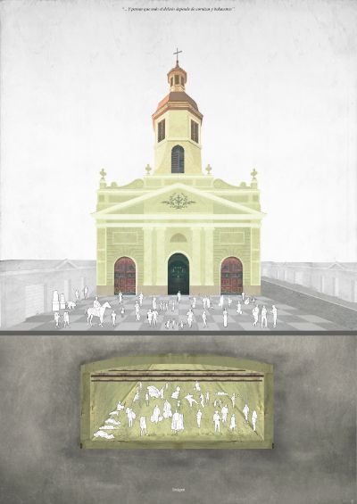 El proyecto propone galerías subterráneas que conecten las iglesias con los mercados.