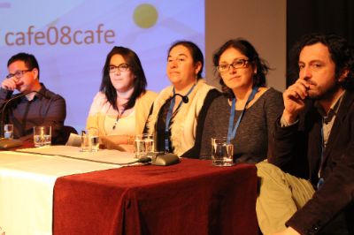 Profesor Mauricio Cárcamo (primero de derecha a izquierda) en el ECAD 2016.