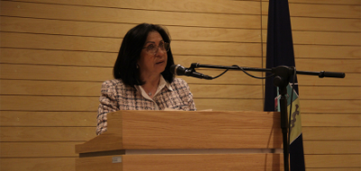 Embajadora del Estado de Palestina en Chile, Sra. Vera Baboun.