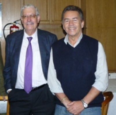 Antonio Notario, Director de la Escuela Técnica Superior de Ingenieros de Montes de la Universidad Politécnica de Madrid, junto al Decano Javier González