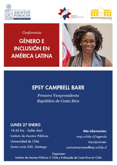 Conferencia de la Vicepresidenta de Costa Rica, Epsy Campbell Barr