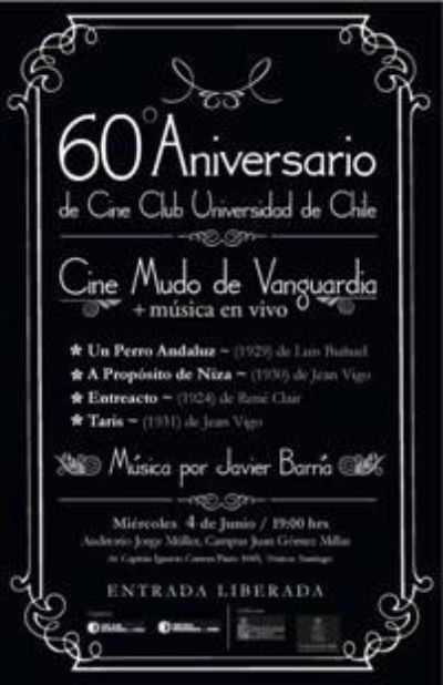 60º Aniversario del CineClub Universidad de Chile - Universidad de Chile