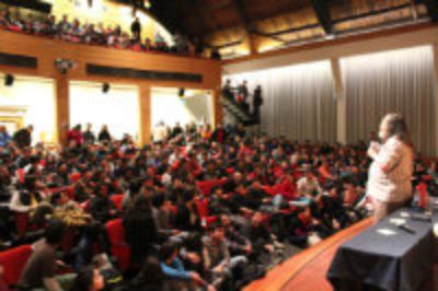 La charla fue organizada por el Centro de Alumnos del DCC (CaDCC) y la Fundación GNU Chile.