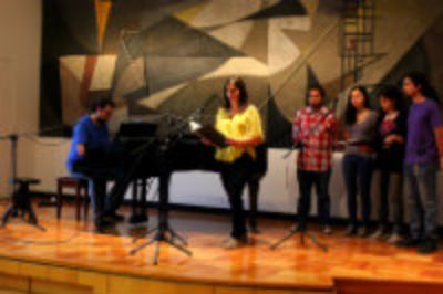 El coro de la Escuela de Ingeniería representó el tema "Jerusalem" de Gallia.