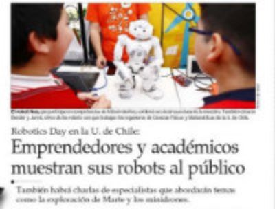 Difusión en el diario El Mercurio.