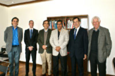 De izquierda a derecha: Christian Diez, Marco Hazan, Felipe Álvarez, Steve Alisharam, Patricio Aceituno y Patricio Meller.