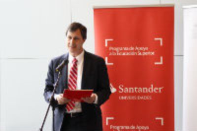 El subgerente comercial de Santander Universidades, Sebastián Bunster.