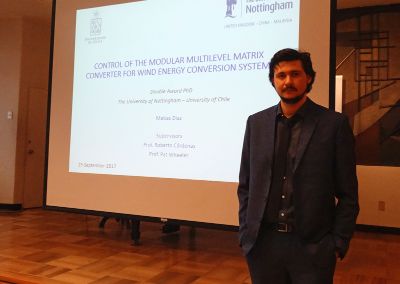 Matías Díaz es el primer alumno del programa de doble doctorado de la Universidad de Chile y la U. de Nottingham. 