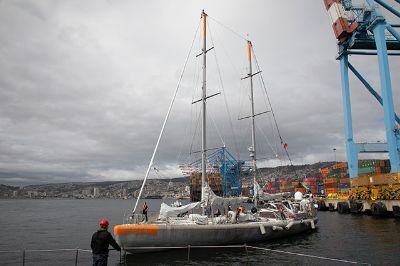 Tara llegó a Valparaíso tras más de dos meses por el mar de Chile.
