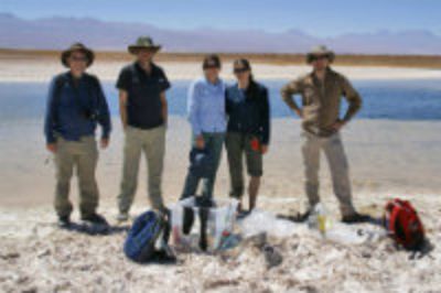 Equipo de investigadores del Departamento de Geología de la FCFM que realizó el estudio.