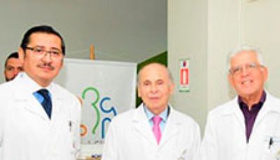 Los doctores Fernando Munizaga, Patricio Vera, Alejandro Casals y Gustavo Rencoret.