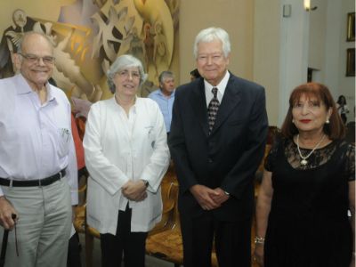 Doctores Jorge Allende, Carmen Larrañaga, Francisco Rothhammer y Lilian Jara. 