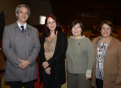 Doctor Juan Pablo Torres, doctora Ulrike Kemmerling, profesora Marcela Díaz y profesora Ivonne Ahlers. 