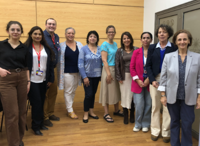 La delegación de docentes de la Universidad de Alabama junto a las académicas del Departamento de Promoción de la Salud de la Mujer y el Recién Nacido compartieron experiencias como Centros Colaboradores de la OPS/OMS