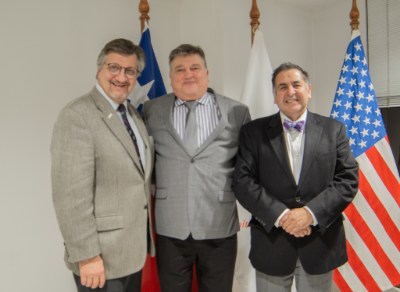 Doctores Owen Korn, José Giordano y Mario Uribe. 