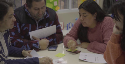 "Otra cosa que hicimos dentro de los objetivos del programa fue identificar líderes pedagógicos, que puedan seguir desarrollando esta estrategia en un espacio de trabajo colaborativo", dijo Gabriela Martínez. 